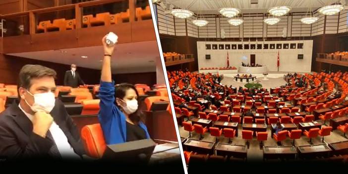 TİP Milletvekillerinden TBMM'de protesto