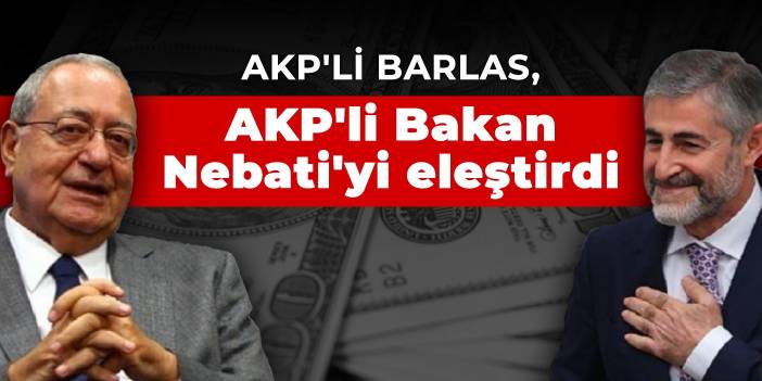 AKP'li Barlas, AKP'li Bakan Nebati'yi eleştirdi