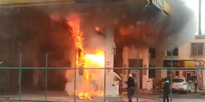 Şanlıurfa’da akaryakıt istasyonunda yangın