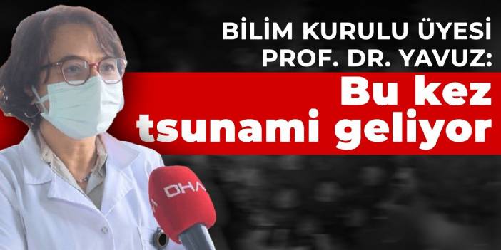 Bilim Kurulu Üyesi Prof. Dr. Yavuz: Bu kez tsunami geliyor