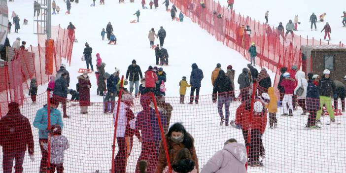 Palandöken, yeni yılda doldu taştı