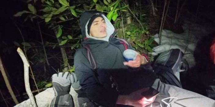 Uludağ'da kaybolan genci İHA buldu