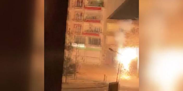 Mardin'de elektrik hatlarında patlama