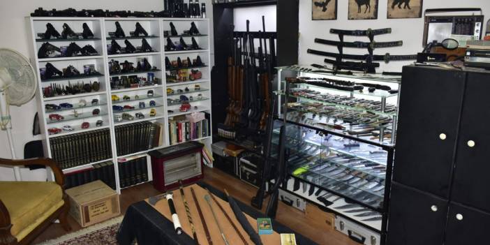 Kaçak sigara baskını yapılan evden mühimmat çıktı