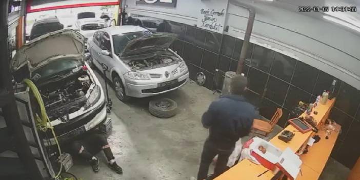 Oto tamircisinden tablet çaldı