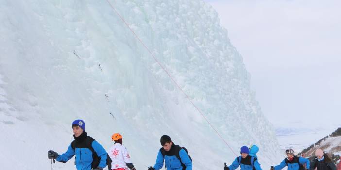 Erzurum'da Buz Tırmanışı Festivali