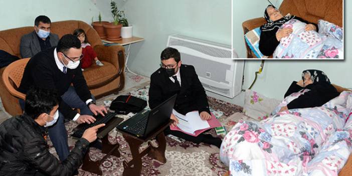 Hasta kadın adliyeye gidemeyince mahkeme evinde yapıldı