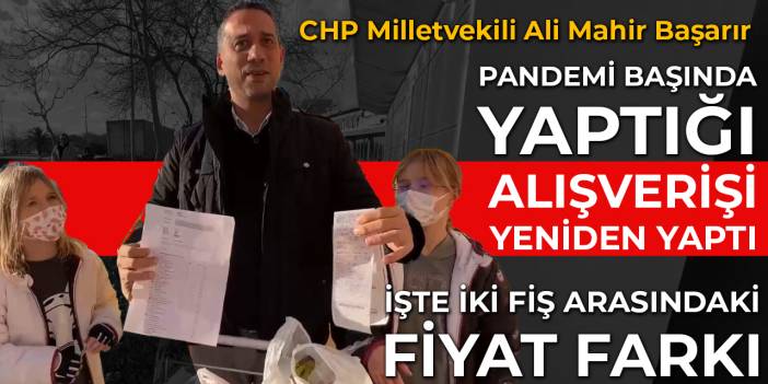 Ali Mahir Başarır pandemi başında yaptığı alışverişi yeniden yaptı