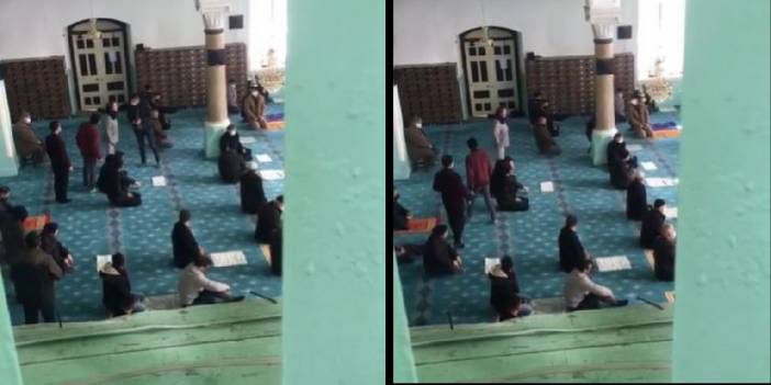 Cuma namazında cemaatin içinde bağırdı: Açız