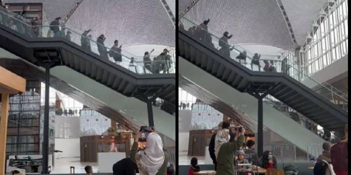 Havalimanında mahsur kalan turistler slogan attı: We need hotel