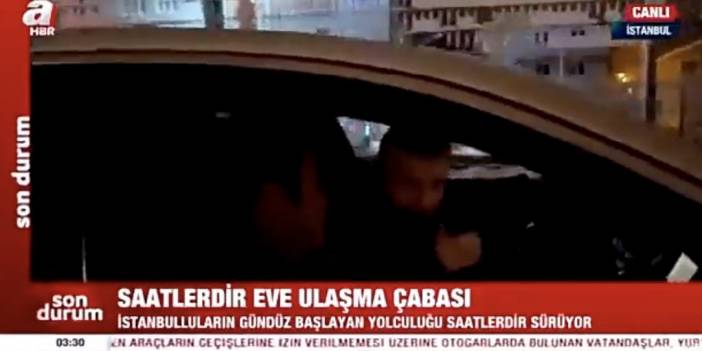 Karda kaldılar ama Ahaber'e kanmadılar... Canlı yayında: Yalansın abi