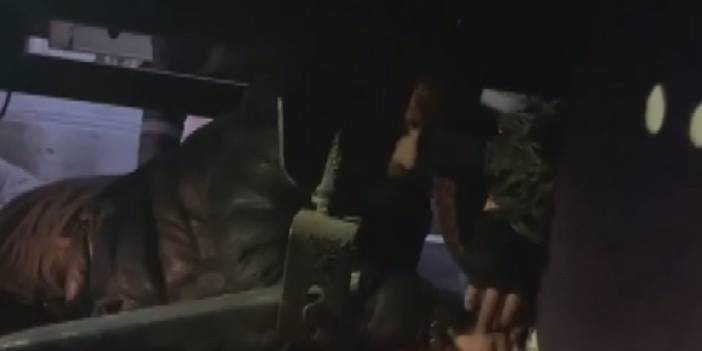 Kamyonun altına girip çıkmamak için direndi