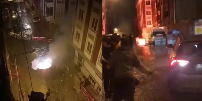 Sultangazi'de patlama: Mahalleli sokağa döküldü