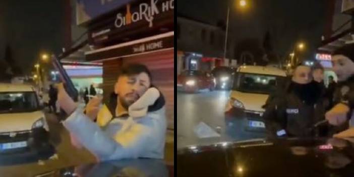 Rastgele ateş açan maganda suçüstü yakalandı