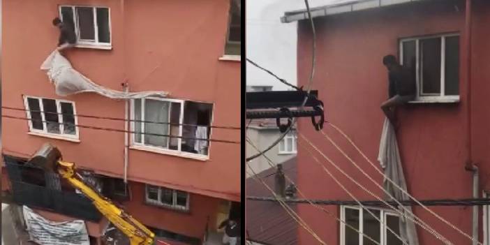 Küçükçekmece'de çıkan yangında can pazarı