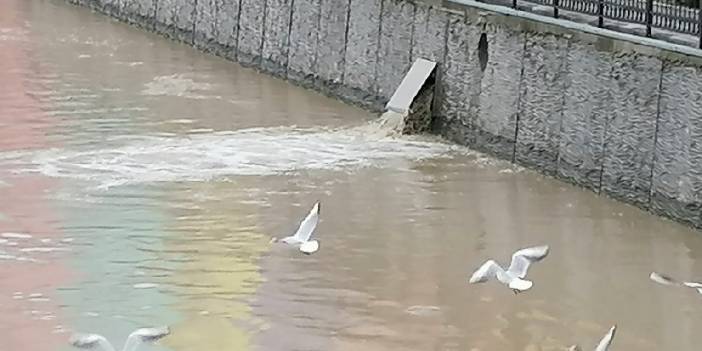 Silivri'de denize çamur aktı