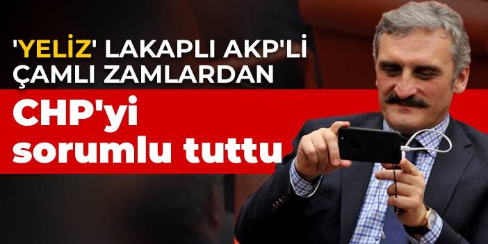 'Yeliz' lakaplı AKP'li Çamlı zamlardan CHP'yi sorumlu tuttu