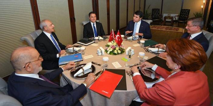 Muhalefetten tarihi zirve:6 partinin liderinden ilk fotoğraf