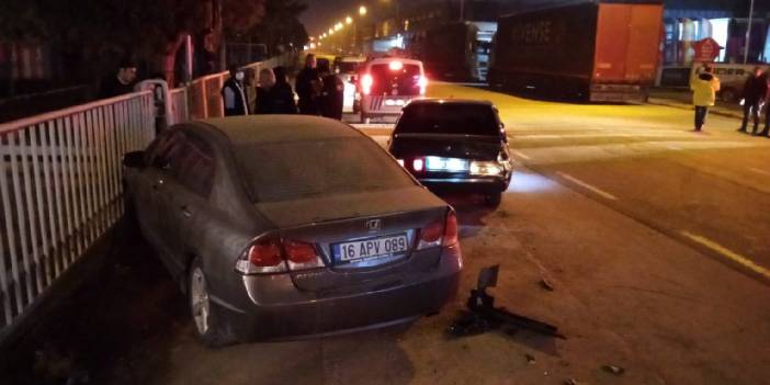 5 kilometrelik takip kazayla bitti