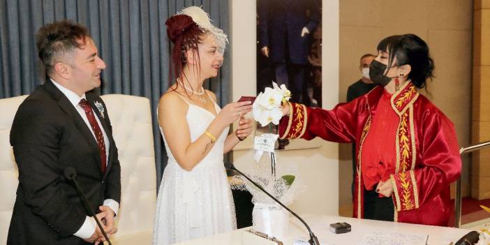 Sevgililer gününde Çankaya'da nikah bereketi