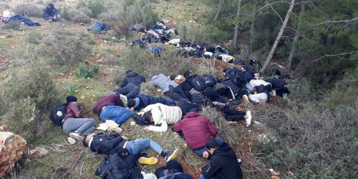 Kaş'ta 88 kaçak göçmen yakalandı