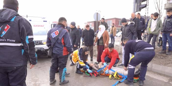 Otomobilin çarptığı hamile kadın ağır yaralandı