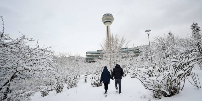 Ankara'da kar yağışı