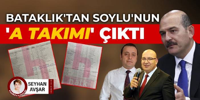 Bataklık'tan Soylu'nun 'A Takımı' çıktı