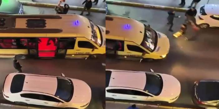 Tartıştığı minibüs şoförüne dubayla saldırdı