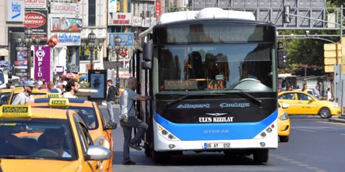 Ankara'da özel halk otobüsü ve minibüs sürücüleri kontak kapattı