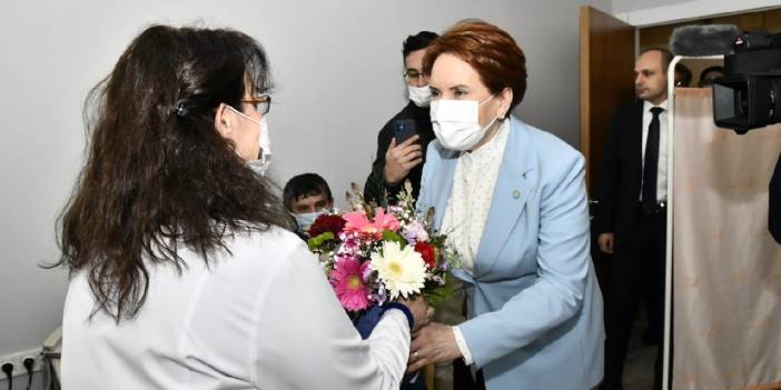 Akşener'den sağlık çalışanlarına ziyaret