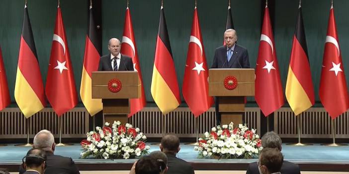 Erdoğan ve Scholz'dan ortak açıklama