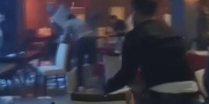 İstek parça kavgası: Sandalye ve masalar havalarda uçuştu