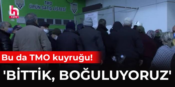 Bu da TMO kuyruğu: Bittik, boğuluyoruz