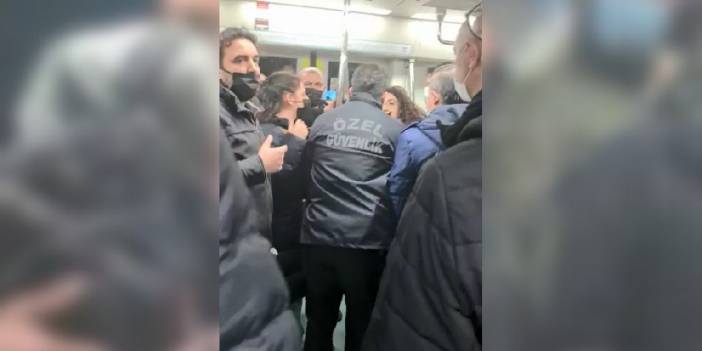 Marmaray'da maske tartışması