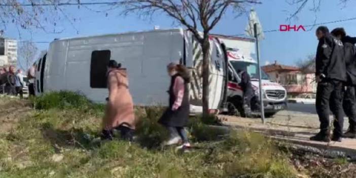 Samsun'da öğrenci servisi devrildi: Çok sayıda yaralı var