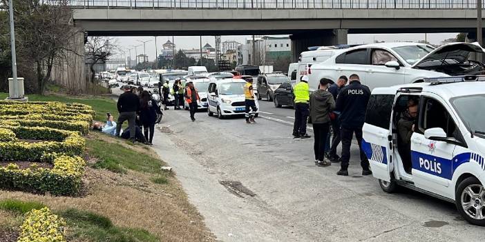 TEM'de zincirleme kaza: 3 kişi yaralandı