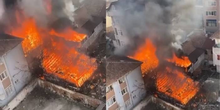 Kebapçıda yangın: Evlere ve itfaiye aracına sıçradı