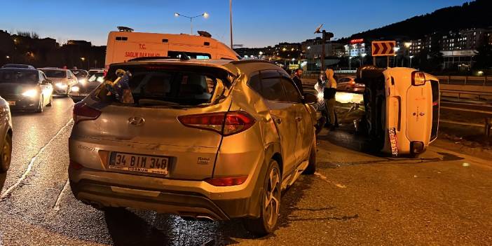 Şile Otoyolu'nda trafik kazası! 2 kişi yaralandı