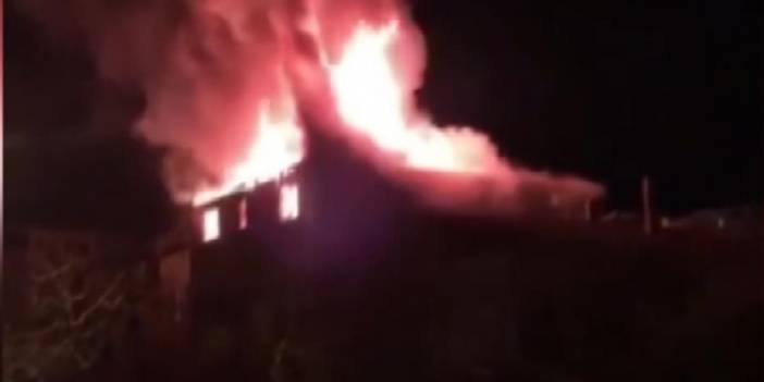 3 katlı binada yangın