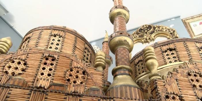 15 bin kibrit çöpünden maket cami