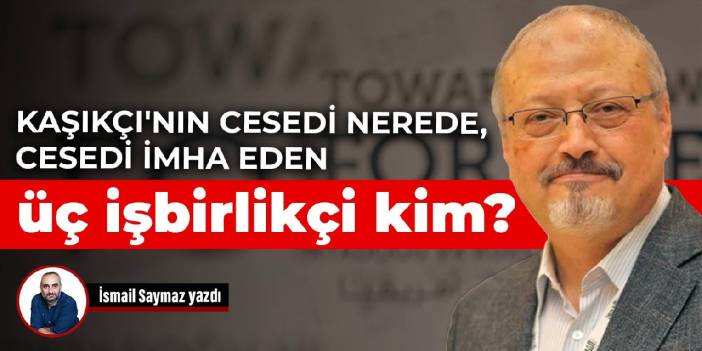 Kaşıkçı'nın cesedi nerede, cesedi imha eden üç işbirlikçi kim?
