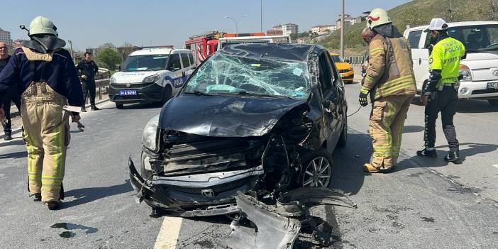 Pendik'te trafik kazası, 1 yaralı