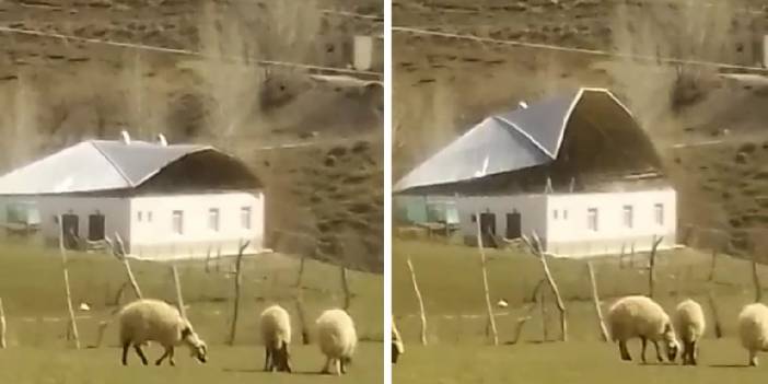 Kuvvetli rüzgar caminin çatısını uçurdu