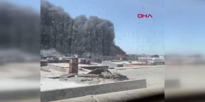 Bayrampaşa'da sanayi sitesinde yangın