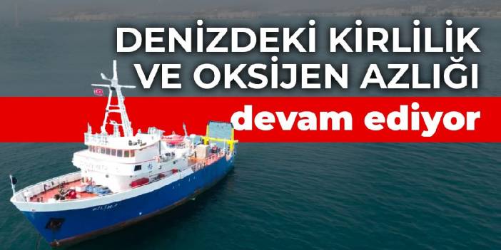 Prof. Dr. Salihoğlu: Denizdeki kirlilik ve oksijen azlığı devam ediyor