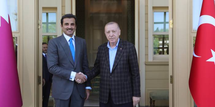 Cumhurbaşkanı Erdoğan, Katar Emiri ile görüştü