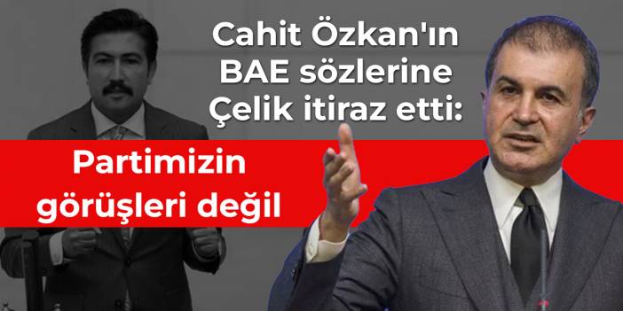 Cahit Özkan'ın BAE sözlerine Ömer Çelik itiraz etti: Partimizin görüşleri değil