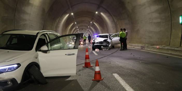 Tünelde zincirleme kaza: 3 yaralı