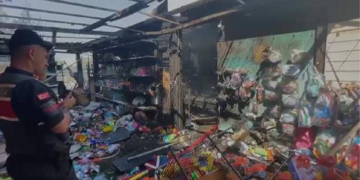 Bodrum'da üç dükkan küle döndü